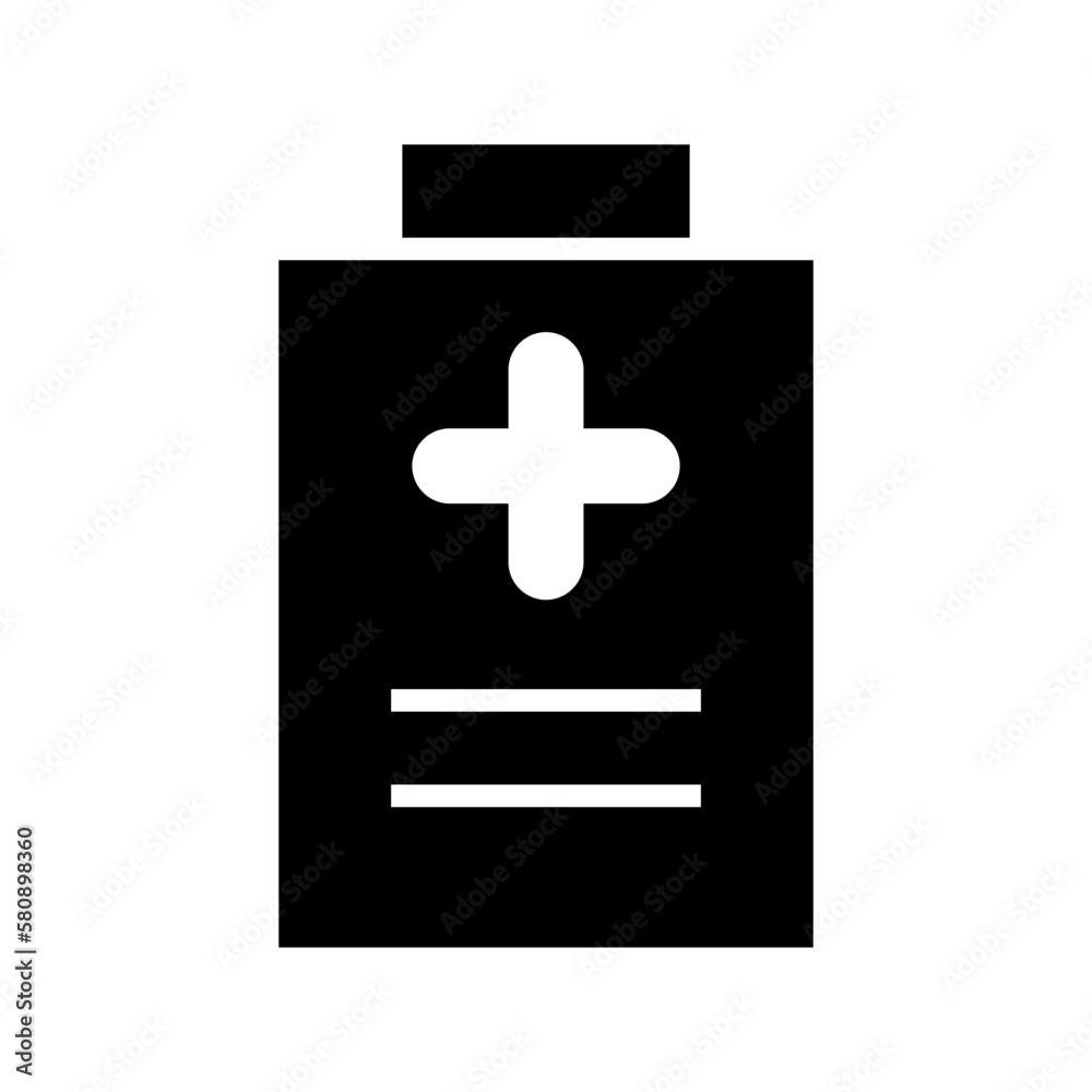 Fototapeta premium medical report icon or logo isolated sign symbol vector illustration - high quality black style vector icons 