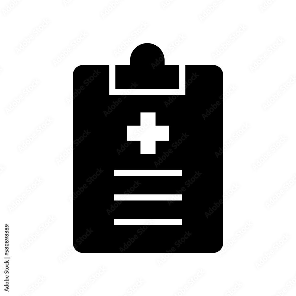 Fototapeta premium medical report icon or logo isolated sign symbol vector illustration - high quality black style vector icons 