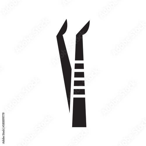 tweezers icon or logo isolated sign symbol vector illustration - high quality black style vector icons
