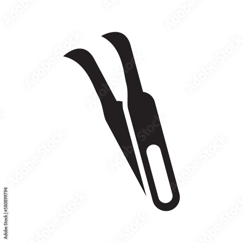 tweezers icon or logo isolated sign symbol vector illustration - high quality black style vector icons
