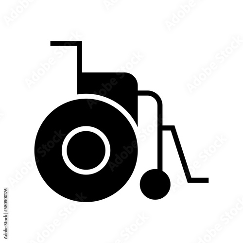 wheelchair icon or logo isolated sign symbol vector illustration - high quality black style vector icons

