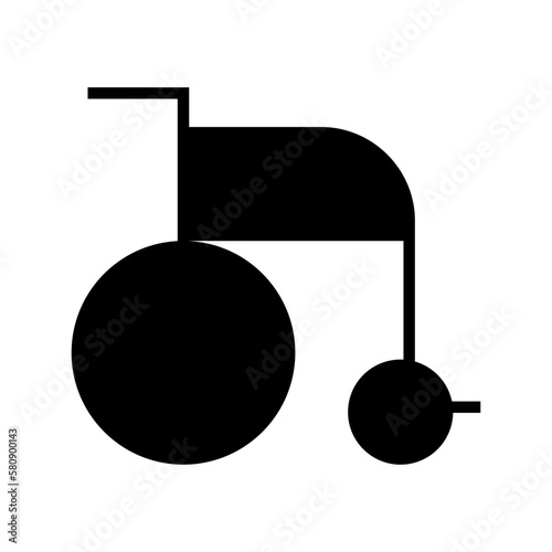 wheelchair icon or logo isolated sign symbol vector illustration - high quality black style vector icons
