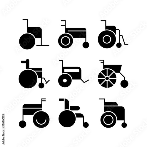 wheelchair icon or logo isolated sign symbol vector illustration - high quality black style vector icons
