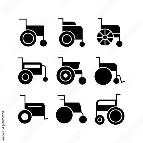 wheelchair icon or logo isolated sign symbol vector illustration - high quality black style vector icons
