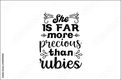 she is far more precious than rubies
