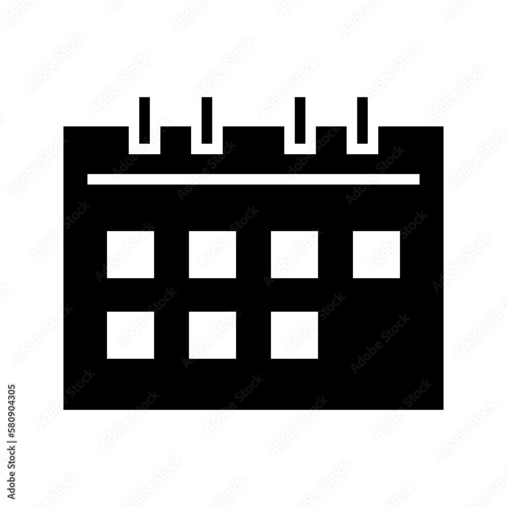 calendar icon or logo isolated sign symbol vector illustration - high quality black style vector icons
