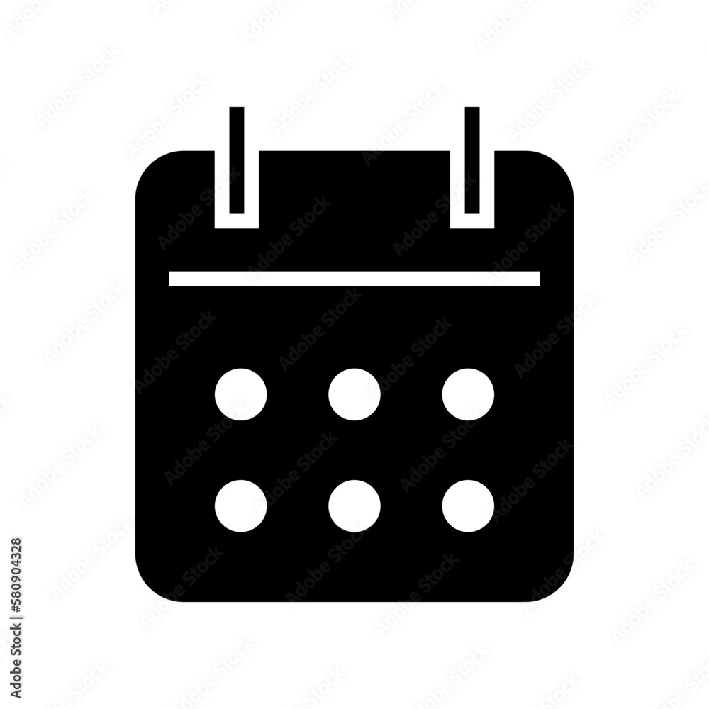 calendar icon or logo isolated sign symbol vector illustration - high quality black style vector icons
