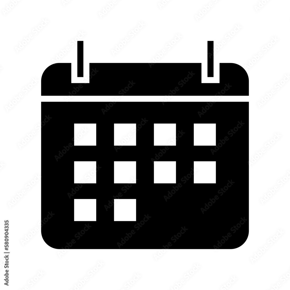 calendar icon or logo isolated sign symbol vector illustration - high quality black style vector icons

