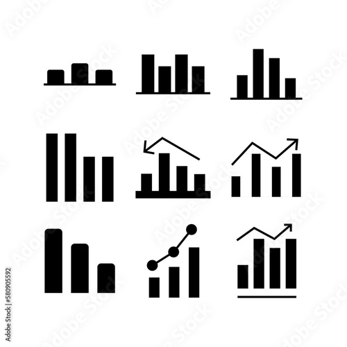 graphs icon or logo isolated sign symbol vector illustration - high quality black style vector icons 