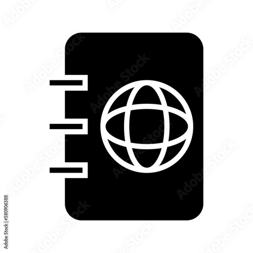 passport icon or logo isolated sign symbol vector illustration - high quality black style vector icons
