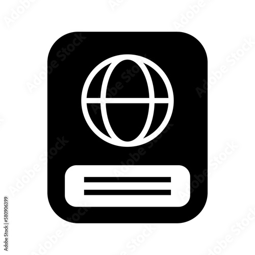 passport icon or logo isolated sign symbol vector illustration - high quality black style vector icons
