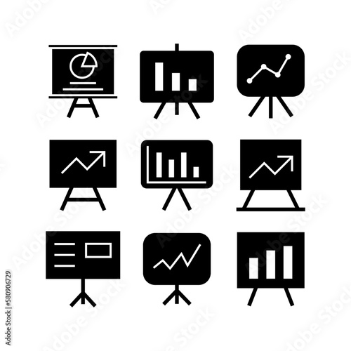presentation icon or logo isolated sign symbol vector illustration - high quality black style vector icons 