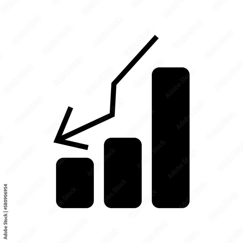 sales results icon or logo isolated sign symbol vector illustration - high quality black style vector icons
