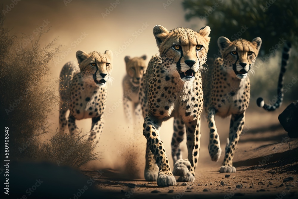 Experience an Insane Safari with Packs of Cheetahs Chasing their Prey