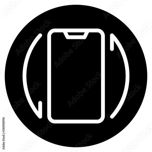 screen rotate glyph icon
