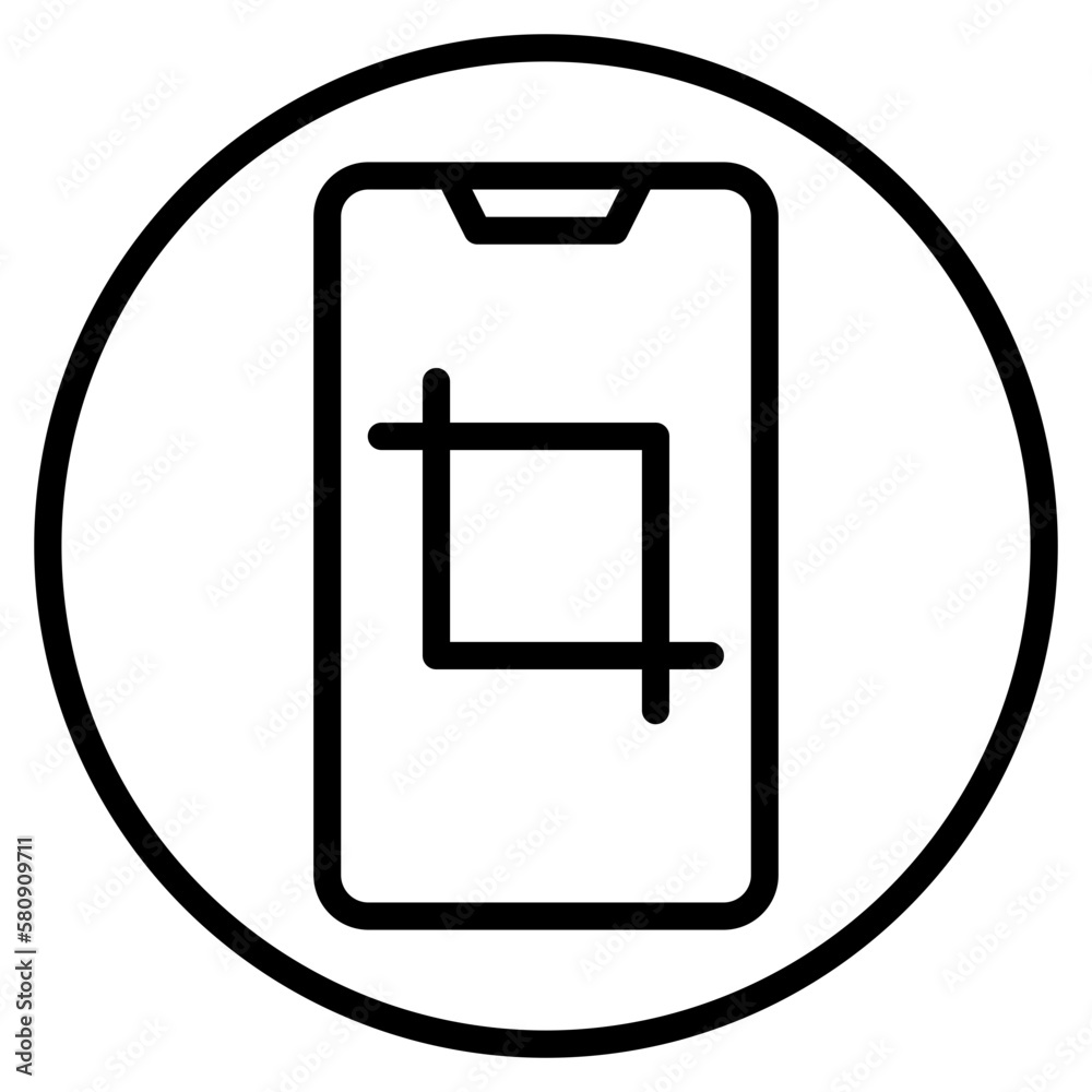 crop line icon crop line icon