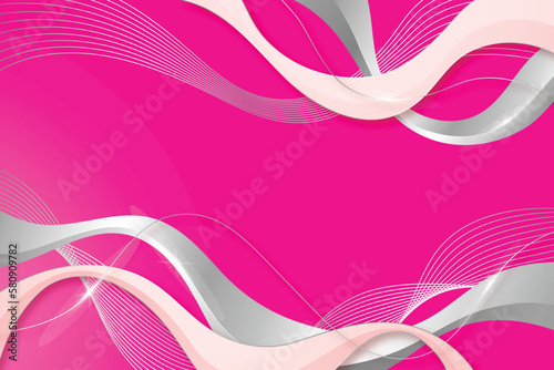 ector realistic pink and silver background