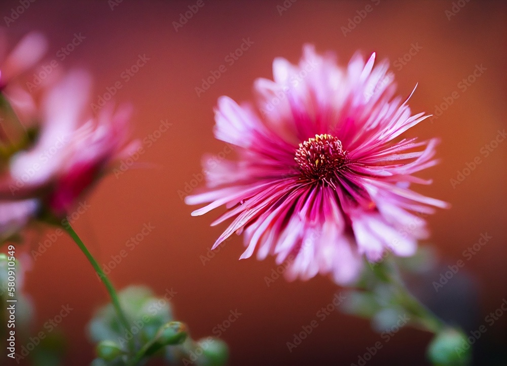 Obraz premium pink flower, flowers, generative AI