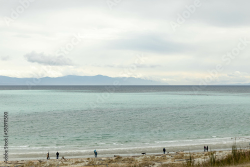 Annual herring spawn off the coast of British Columbia Canada