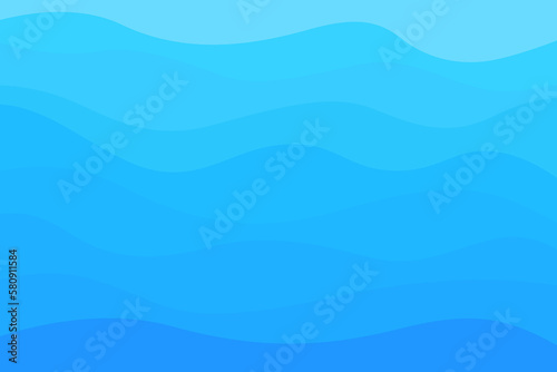 Abstract wavy wallpaper of the surface. Waved background. Cold colors. Pattern with lines and waves. Multicolored texture. Dinamic texture