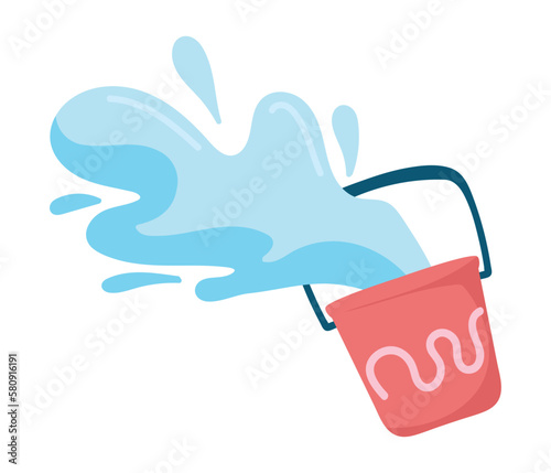 splash water and bucket