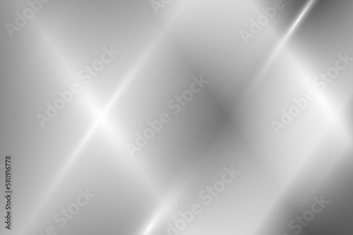 Mirror texture background. Silver metal foil. Aluminium chrome gloss backdrop with reflection. Vector abstract gradient illustration.