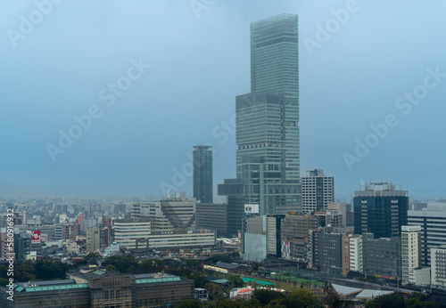 大阪城から見る都市風景