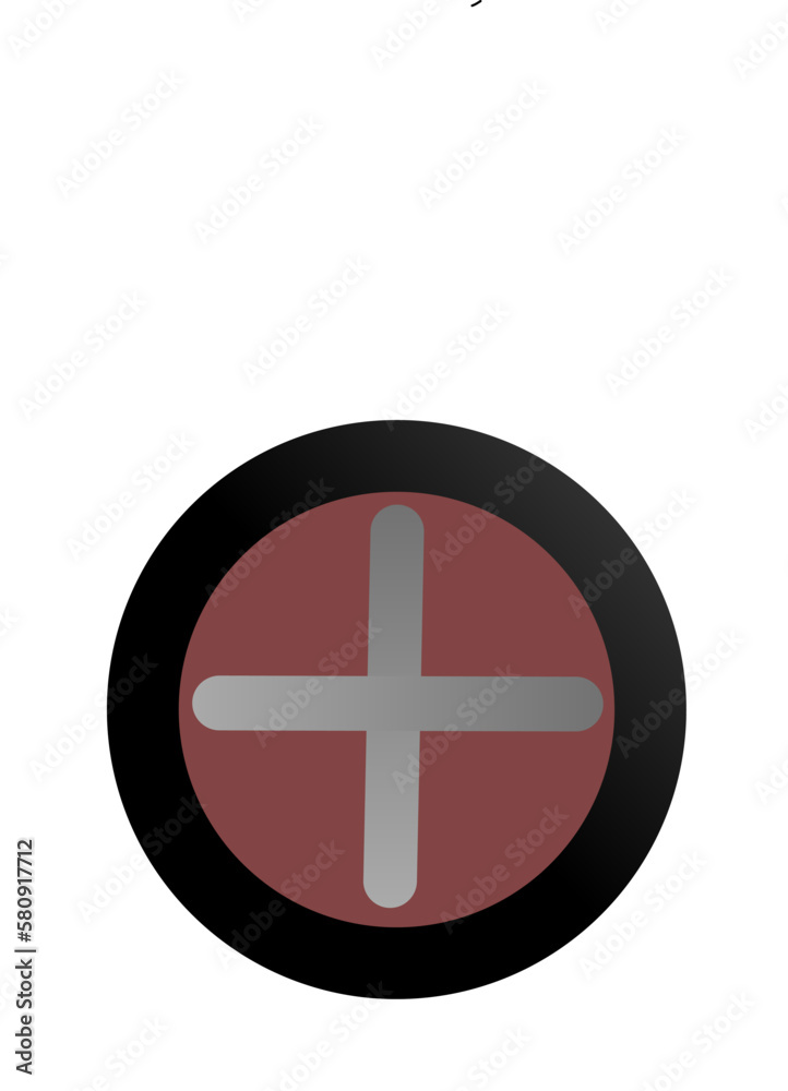 Obraz premium The Plus add Icon vector on a white background can be used to represent a variety of actions, such as adding a new contact to an address book, creating a new event in a calendar, or adding a new item