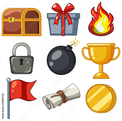 Set of game elements