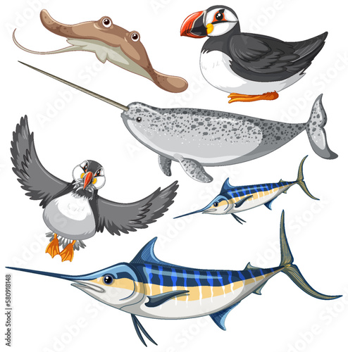 Set of animal cartoon