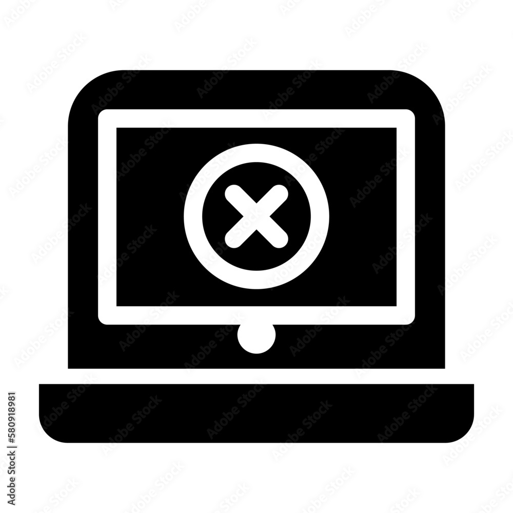 Computer error icon Computer error icon