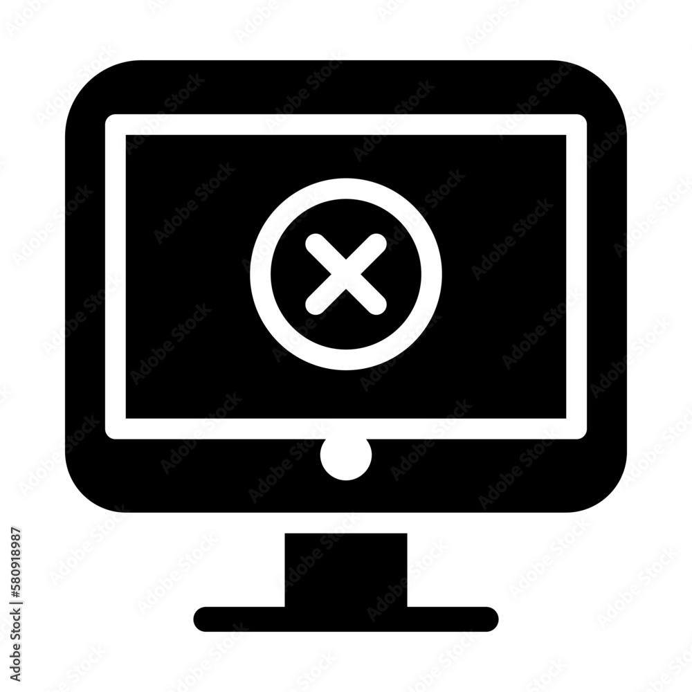 Computer error icon Computer error icon
