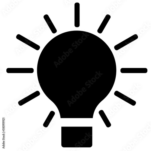 Black light bulb space for text vector icon. Useful advice sticker note with lightbulb. Simple template vector illustration did you know banner for web.