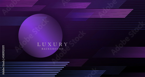 Gorgeous background with stripes of blue and purple tint, round frame isolated