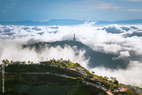 mornig landscape of phu Thap Buek, Phetchabun, Thailand photo