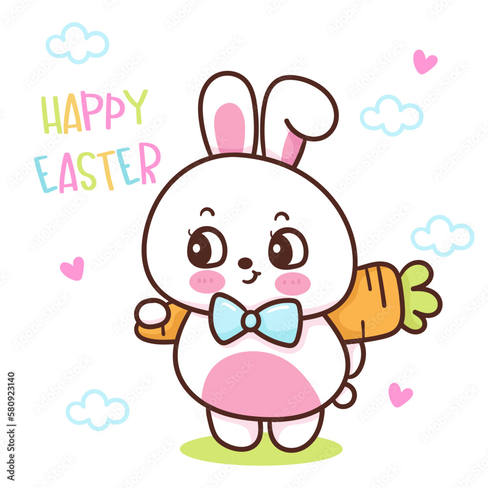 easter bunny with giant carrot easter bunny with giant carrot
