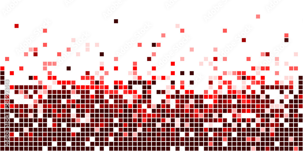 red mosaic pattern. Mosaic color gradient. Vector illustration for your design project. Pixel landscape color swatch. Abstract background illustration.