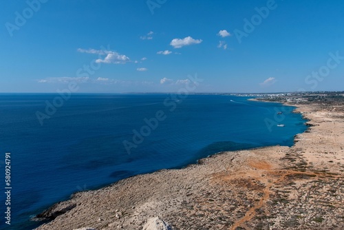 Obraz na płótnie Die Küste Zyperns bei Ayia Napa w salonie