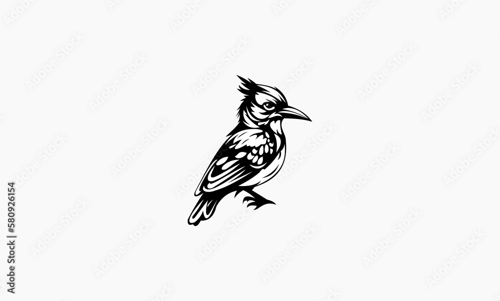 Naklejka premium bird vector concept illustration design logo