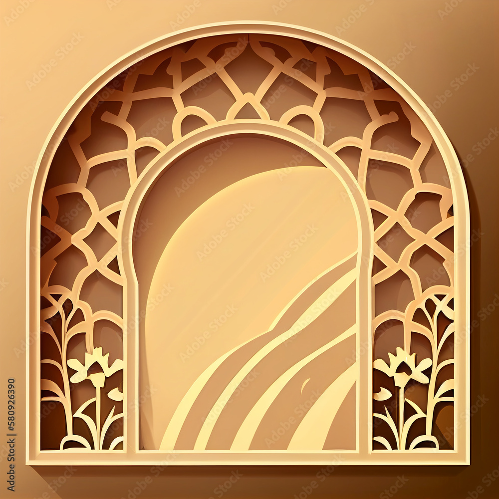 ramadan template with copy space generate by AI ramadan template with copy space generate by AI