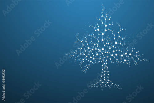 Digital network tree design philosophy for technology or medical business companies