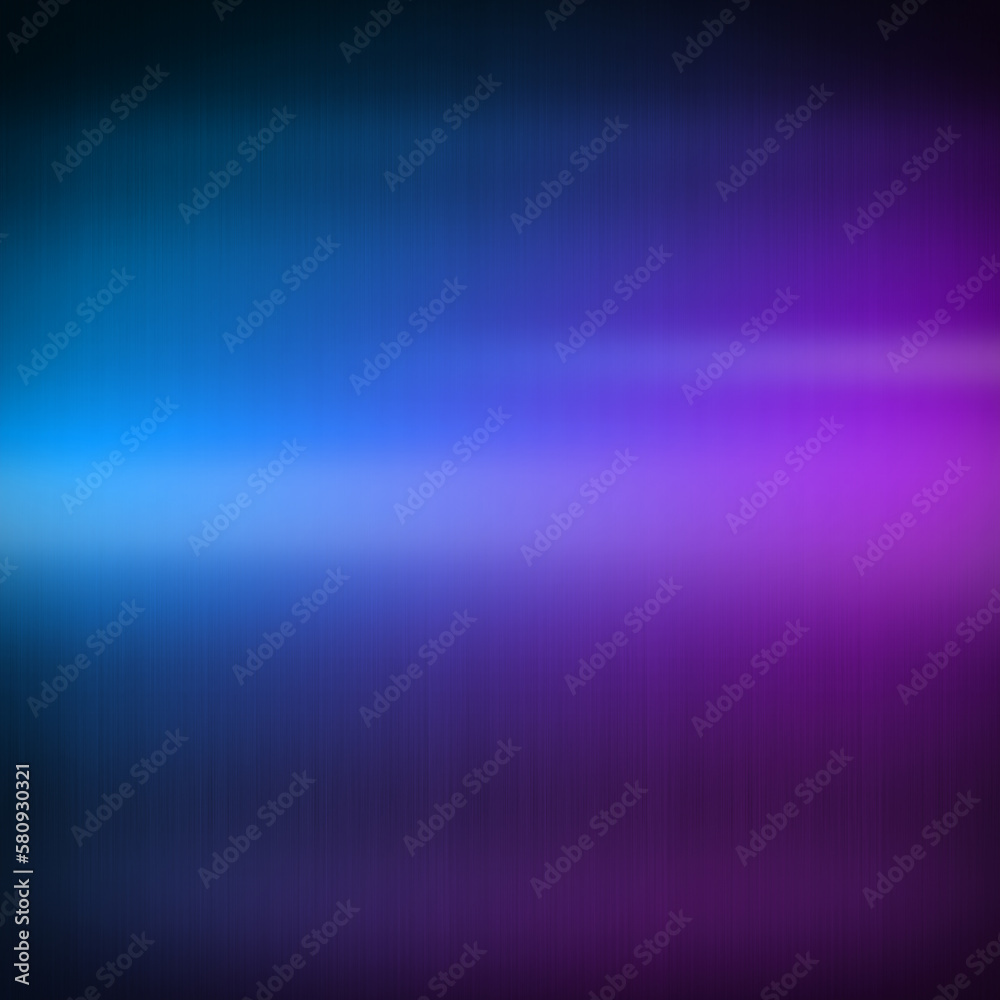 Fototapeta premium Colorful shiny brushed metal. Gradient from blue to purple. Square background texture