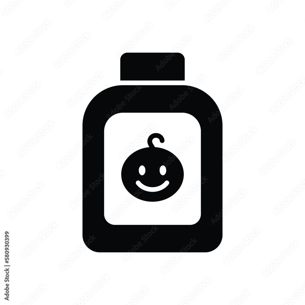 baby powder icon vector design template in white background baby powder icon vector design template in white background