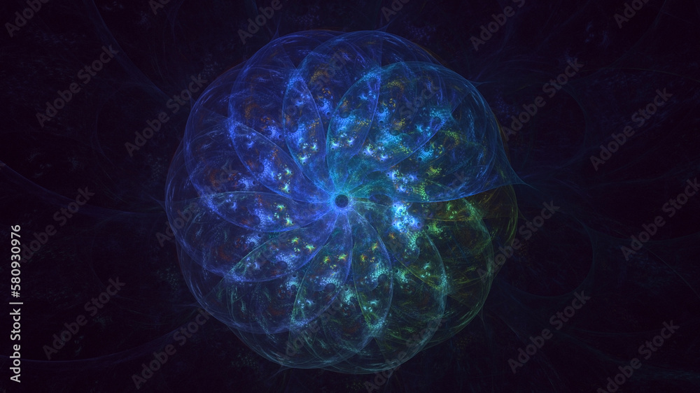 3D rendering abstract circle light background 3D rendering abstract circle light background