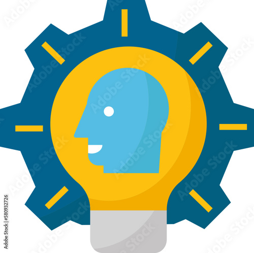 Specific initiatives digital strategy flat icon design elements