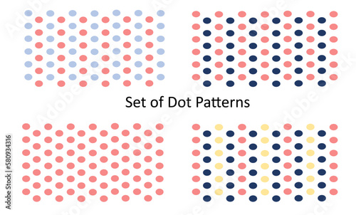 set of dots, set of repeat dot repeat pattern, replete image, design for fabric printing design