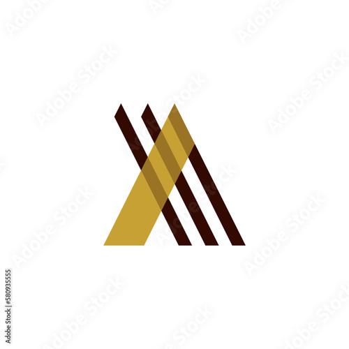 Letter A tent roof outdoor camp logo