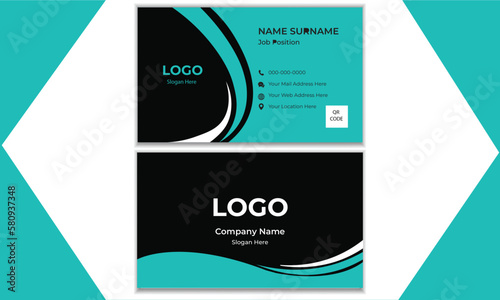 Double sided creative modern business card template.