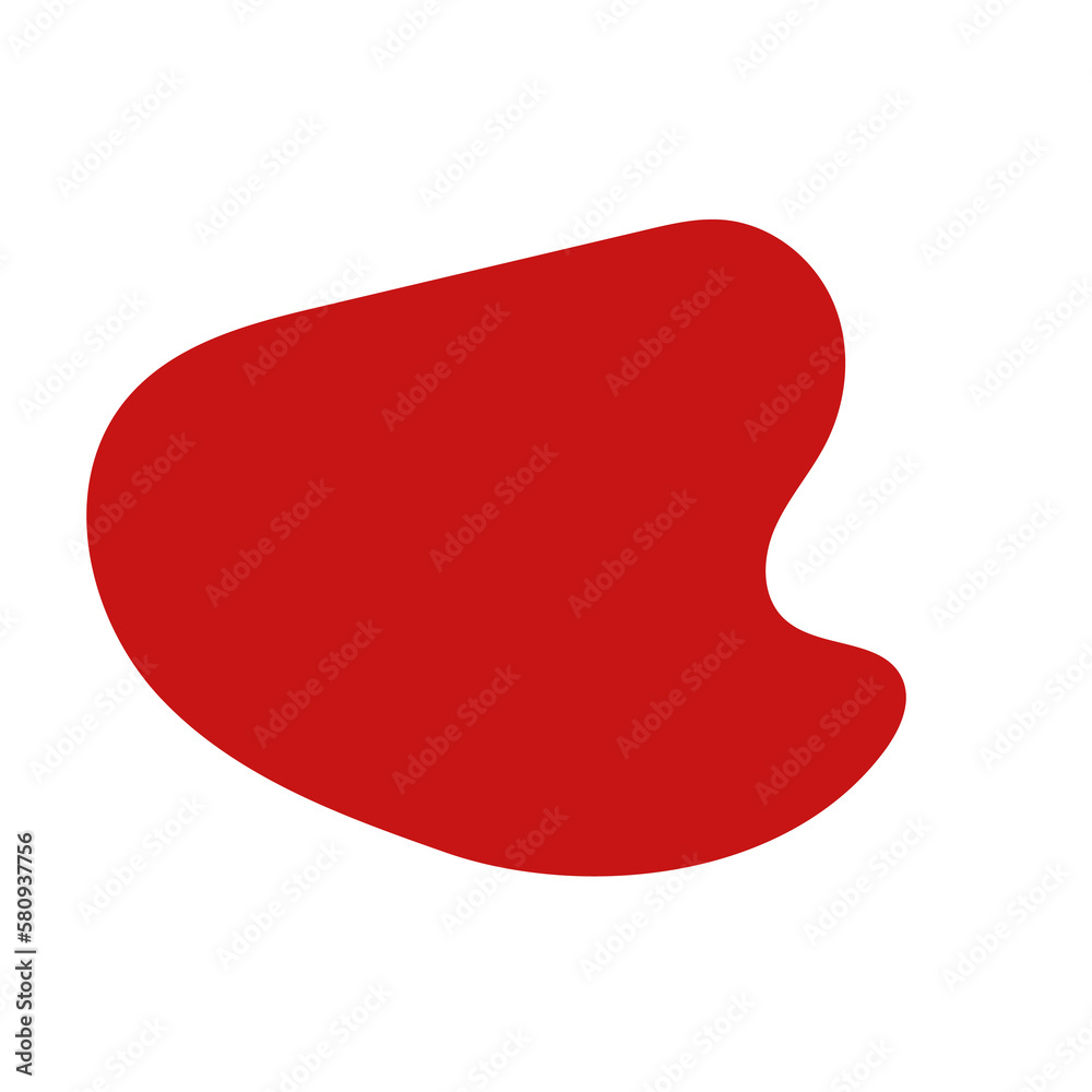Red Minimalism Aesthetics Blob