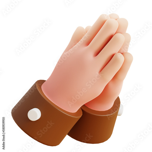 Canvas Print hand gesture for forgiving each other on Eid Day